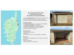 Box / Garage fermé (Prunete) Proche port de Taverna  30 minutes de l'aéroport de Bastia