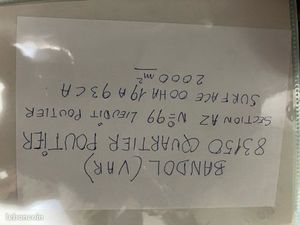 Terrain de 2000 m  non constructibles Bandol