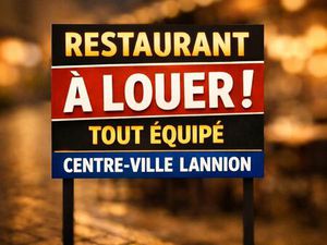 Restaurant tout équipé a louer centre ville lannion