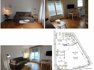 Studio 28 m² avec parking chatillon