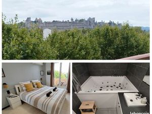 Appartement vue cité médiévale