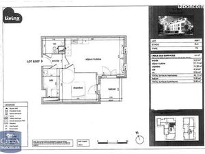 Location appartement meublé 2 pièces 43 m² - Saint-Denis