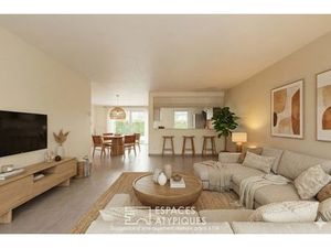 Villa contemporaine de plain-pied et son jardin