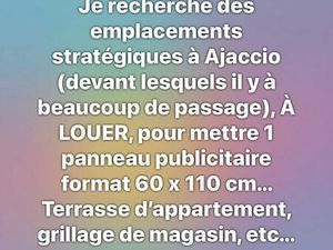 Recherche emplacement à louer