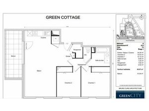 Appartement 3 pièces 66 m²