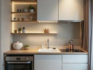 Spacieux studio avec balcon et parking