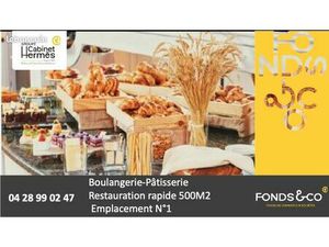 Fonds de commerce boulangerie 522 m²