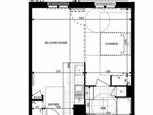 Studio 2 pièces 39 m²