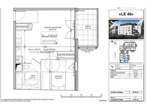 Appartement F2 à louer - 2 pièces - 45 36 m2 - Venissieux - 69 - RHONE-ALPES