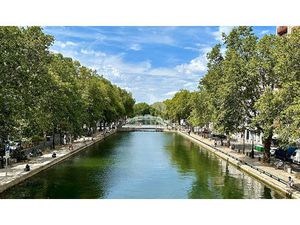A VENDRE SUPERBE 2P DE 42M2 SANS TRAVAUX RÉNOV. ARCHI. GONCOURT CANAL PARIS 10E
