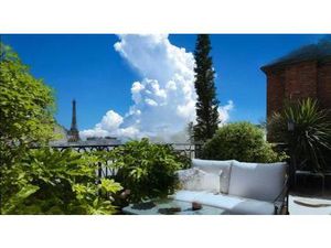 Paris XVIe - Penthouse Terrasses  vue tour Eiffel