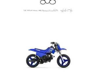 yamaha pw 50 pw50 blu/azzurro