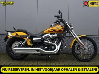 harley-davidson fxdwg wide glide geel