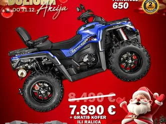 aodes pathcros 650 cc 4x4 v-twin božićna akcija gratis kofer ili ralica, 2025 god.