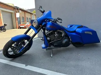 harley davidson flhrci road king glide einzelstück custom *blau*