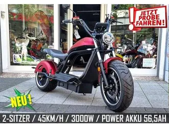 ◊neu◊ e-chopper elektroroller 6.0 duo e-scooter li-akku 2 sitzer