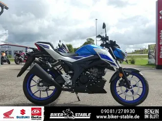 suzuki gsx-s125 tageszulassung, 0 km, blau-weiss
