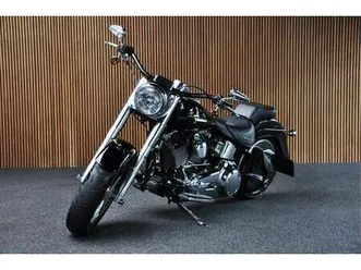 harley-davidson fat boy 96 flstf | nieuwstaat | 2392 km! | org.nl | zwart