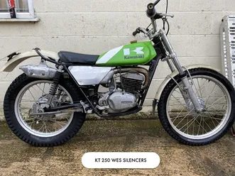kawasaki kt 250 trial bike regd with v5 ex wes ehuast owned a vendre