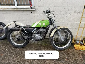 kawasaki kt 250 trial bike very rare bike.. runs mint! resto a vendre