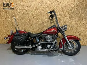harley-davidson heritage flstc softtail classic rood