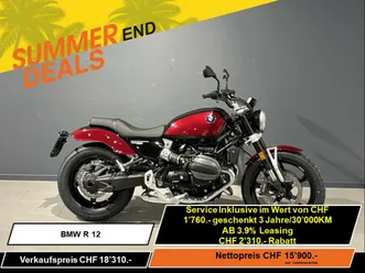 bmw r 12, custom, moto neuve, chf 15'900.-