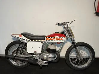 1976 bultaco astro 250 cc checkered flag