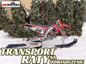 honda crf 450, 2013 r gąsienica na śnieg! transport, raty! keit, apico gryfice