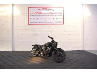 indian scout bobber v twin 1134 cc 94bhp - low rate finance 9.9% apr