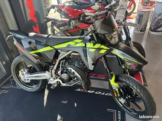 fantic 50 xm supermotard performance neuve rouge/jaune/fuchsia credit possible