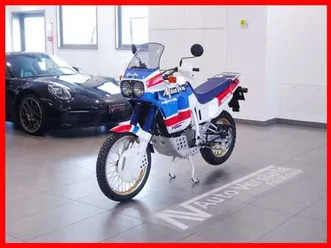 honda africa twin nxr 650 italiana - targhe originali - blu/azzurro