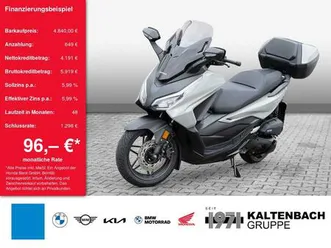 honda forza 125 inkl. topcase b196 führerschein led