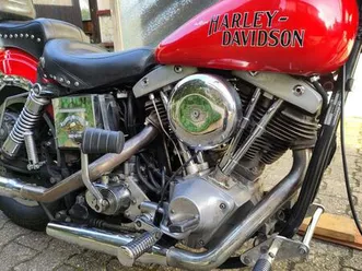 vintage harley-davidson super glide, 1979, shovelhead, e-starter!