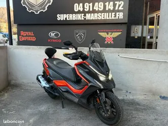 kymco-dtx-360-350-cc-premiere-main-noir-orange-dosseret-passager-garantie-12-mois-revis