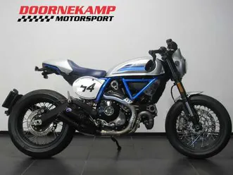 ducati scrambler cafe racer blauw