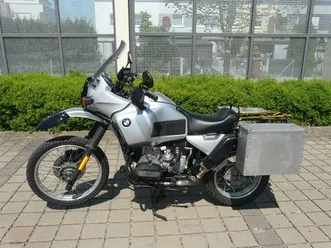 bmw r100 gs paris dakar silber mit alukoffer