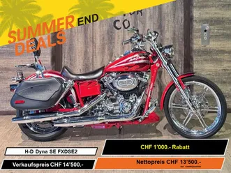 harley-davidson fxdse2 1802 screamin eagle dyna super glide, custom, occasion, chf 13'500.-