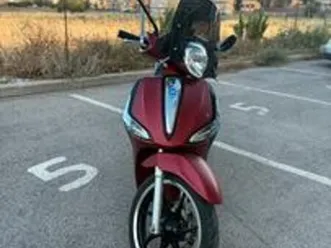 liberty 125 s abs - rosso opaco