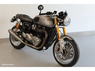 triumph thruxton 1200 r abs 2016 thruxton 1200r abs coloris silver ice premiere main garantie pro