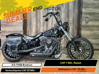 harley-davidson fxsb 1690 softail breakout, custom, occasion, chf 19'400.-