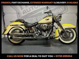 harley-davidson softail deluxe - buy online 24 hrs a day - finance available - all types credit accepted with s&s exhausts, only 9,906 miles 1584 cc