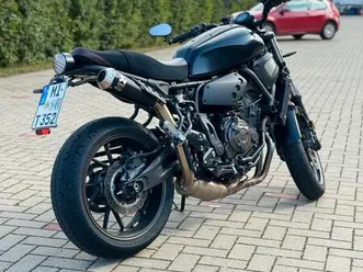 yamaha (mt 07) xsr 700 - schwarz - akrapovic auspuff