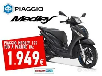 nuovo piaggio medley 125 2025 - tuo da 1949€ con d