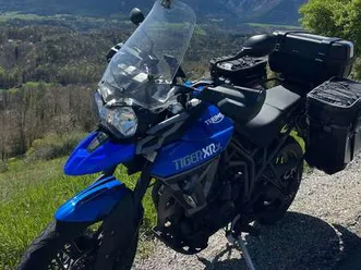 triumph tiger 800 xrx blu/azzurro