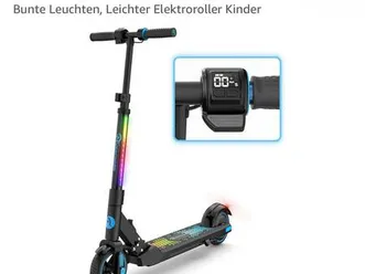 elektroscooter kinder bis 60kg restgarantie roller