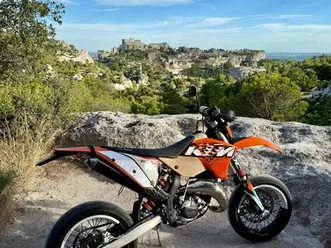 ktm 125 exc double monte supermotard / enduro