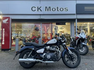 royal enfield super - meteor 650 abs coloris celestial blue