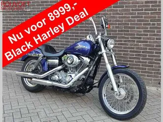 harley-davidson super glide custom fxdc blauw