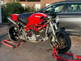 ducati monster s4r 996 stripe cafe racer spark carbon