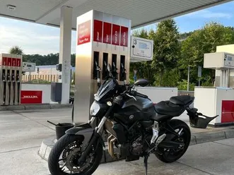 yamaha mt-07 mit sportauspuff, a2 tauglich